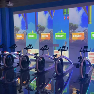 Commercial Smart Riding Interactive Bike Cycle Game System for Shopping Mall Kids Corners And Leisure Areas