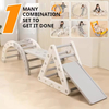 Foldable Triangle Set Toddler Climbing Toys 3-in-1 Indoor Toddler Climbing Toys Jungle Gym Playground Slide