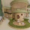 Customized Forest Theme Indoor Playground Equipment-Wooden Tree House Slide & Soft Play Cafe for Kids Amusement Park Quality