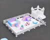 Custom Luxury Indoor Playground Equipment Set Pastel Soft Play Ball Pit Bounce House Commercial Residential Toddler Parties