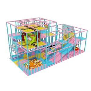 Indoor Playground Equipment Mini Garden Games Ball Pit Swing Sets Soft Play Plastic Slide Home Park Trampoline for Kids Children