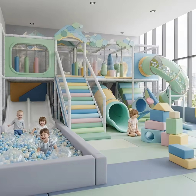 Commercial Indoor Soft Play Equipment Suitable for Children Aged 3 To 12. Customized Playground Equipment According To Demand