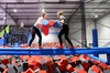 Newest Commercial Indoor Playground Trampoline Park Equipment Ninja Tag Interactive Arena with Obstacle Indoor Ninja Park