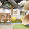 Nature Themed Children Indoor Cafe Playground With Soft Sensation Area Kids Role Play Town Equipment Custom for Sale