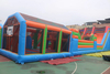 Commercial Inflatable Playground Attractions Air Trampoline Obstacle Course for Adults Jumping Bounce Comes with Blowers