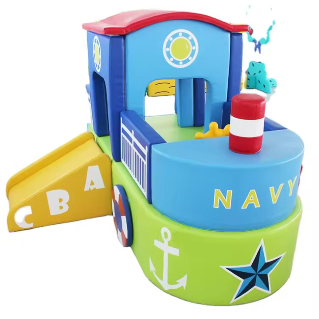 Indoor Playground Equipment Factory Price Pirate Ship Soft Playground for Toddlers Kids Indoor Play And Learn Set