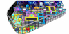 wholesale Fashion Neon Light Kids Indoor Playground warehouse
