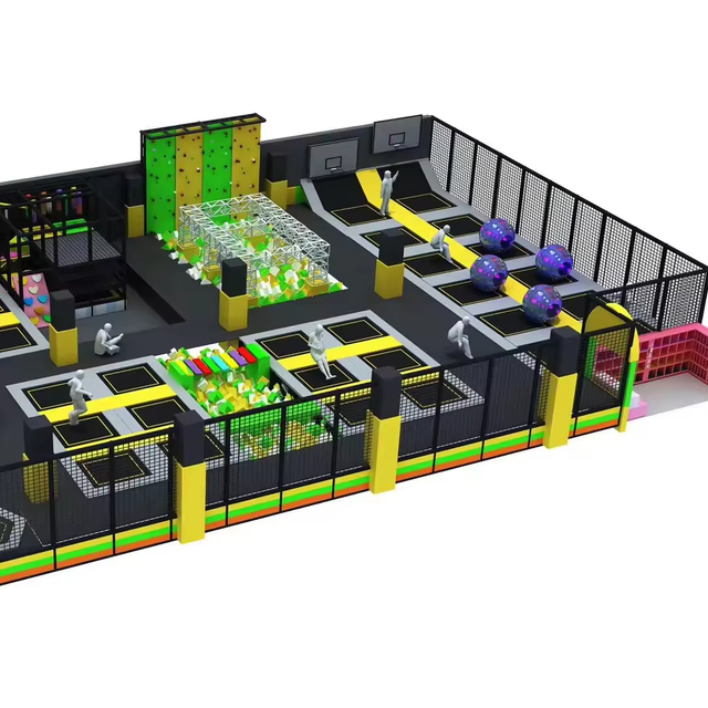 Customized PVC Trampoline Park Equipment for Commercial Adventure Training Centers & Resorts