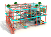 Custom Jungle Gym Kids Adult Play Area Playground Indoor Rope Warrior Obstacle Course Inside Equipment With Climbing Wall