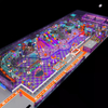 Customized Super-Large Indoor Trampoline Park for Adults Children Equipped Transparent Elastic Balls Devil Slides Electronics