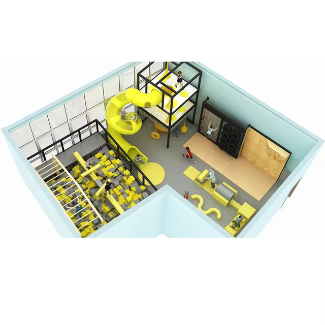 Toddler Wooden Soft Play Center Indoor Slide Foam Pit & Climbing Combo Home & Kindergarten Activity Set for Kids