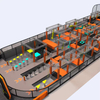 Modular Indoor Playground-Customized Size Space Theme Large Trampoline Park Wisdom Challenge Sponge Wood PVC Maximum