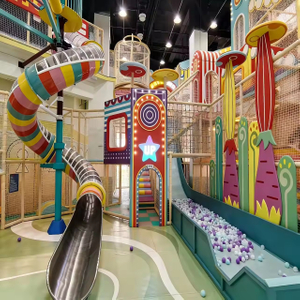 Customized Indoor Playground Equipment Kids Interactive Commercial Athletic Child Area Neon Park Indoor Playground