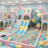 Sweet Color Themed Naughty Castle Kids Sports Playground Indoor Play Center Small Indoor Playground with Slide Ball Pit Balls