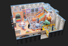 Factory High Quality Customized Children's Indoor Playground Rectangular Soft Play Slide Amusement Park High-Capacity