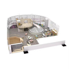 Custom Family Entertainment Center Indoor Soft Playground with Slides Play Equipments for Kids Club Play Cafe