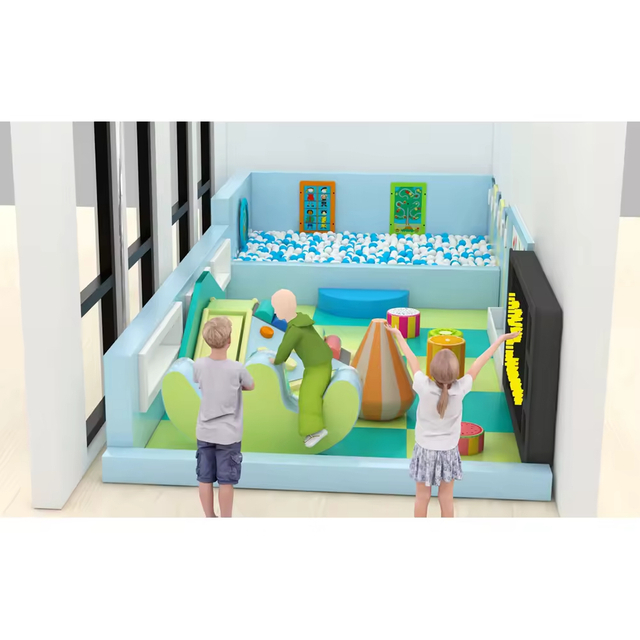 Hot Sale Mini Soft Eco-friendly Children Indoor Playground with Climbing Ball Pit & Toddler Area (Customized Size)