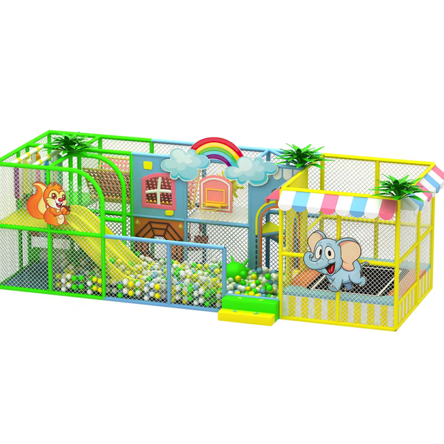 Small Mini Customized Indoor Playground for Kids Equipment Slide Ball Climbing Soft Play Area Children's Play Ground Center