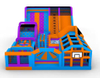 Commercial Inflatable Playground Attractions Air Trampoline Obstacle Course for Adults Jumping Bounce Comes with Blowers